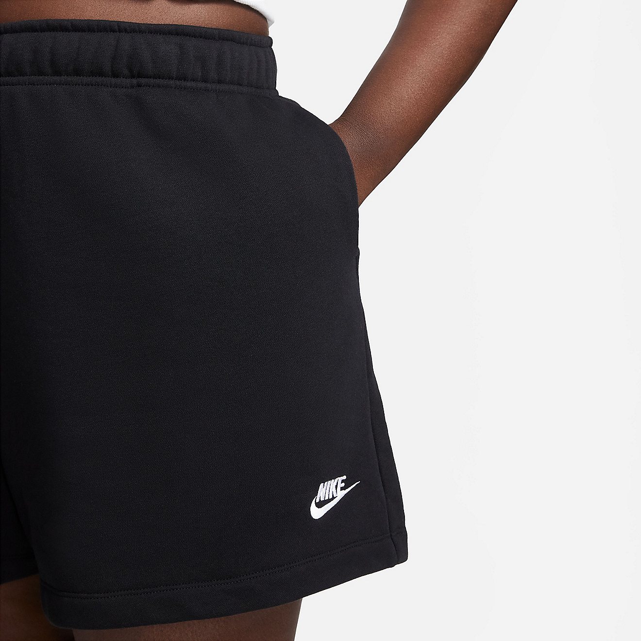 Nike Women's Club Fleece Plus Size Shorts                                                                                        - view number 3