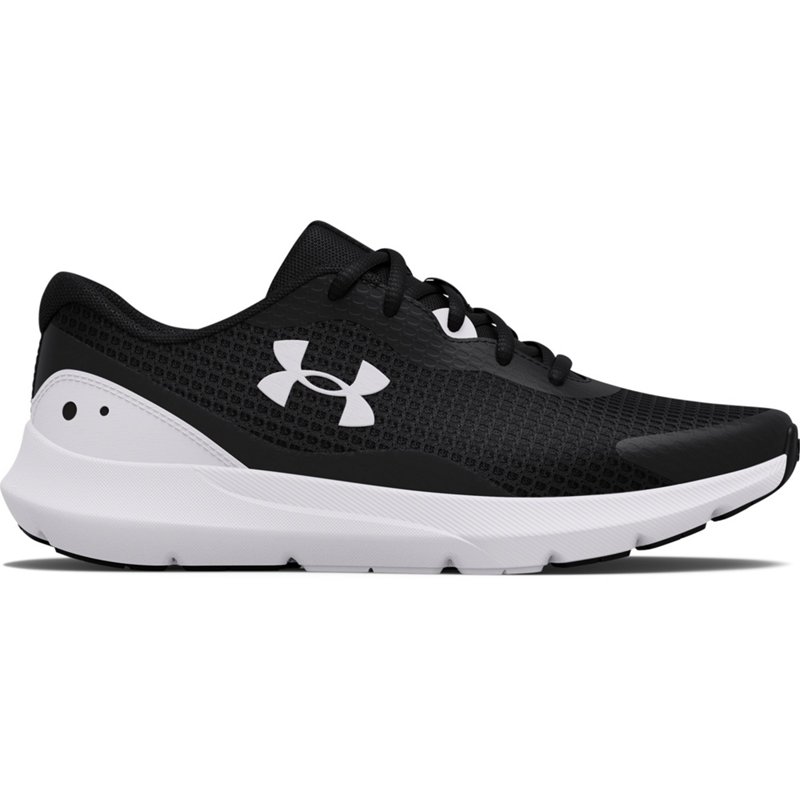 Under Armour Women’s Surge 3 Running Shoes Black/White, 6.5 - Women's Running at Academy Sports product image