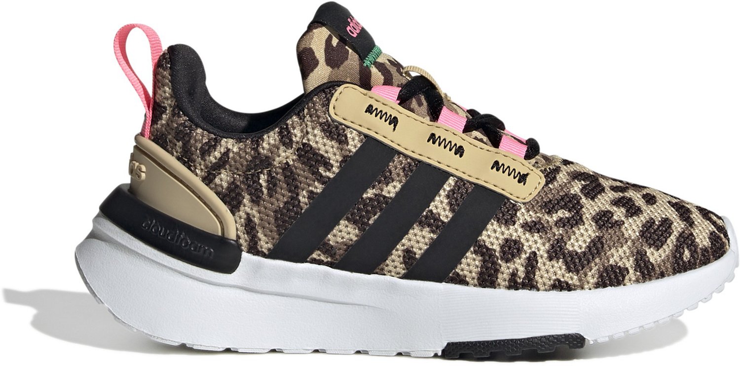 adidas Girls' Leopard Running Shoes |