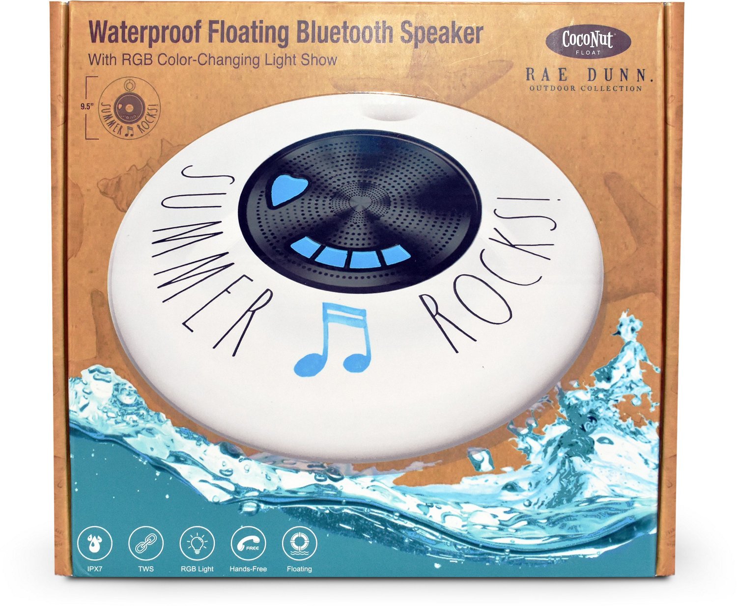 CocoNut Float Rae Dunn Collection Summer Rocks Floating Bluetooth Speaker                                                        - view number 2
