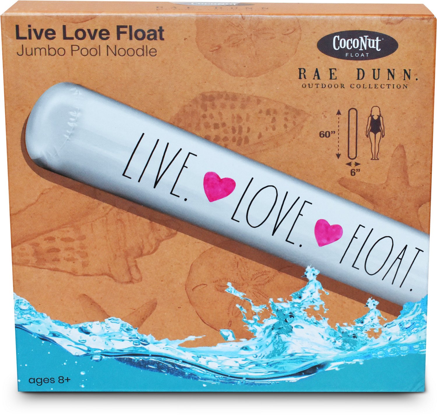CocoNut Float Rae Dunn Collection Live Love Pool Noodle Academy