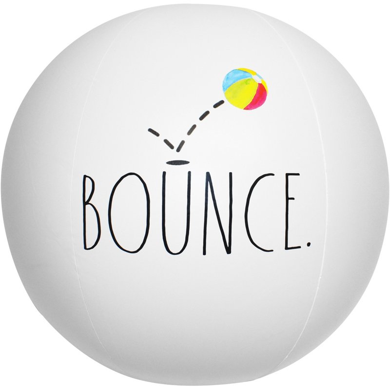 CocoNut Float Rae Dunn Collection Bounce Jumbo Beach Ball White - Pool Games And Toys at Academy Sports