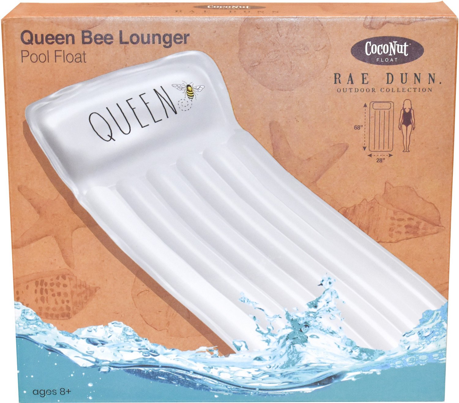 CocoNut Float Rae Dunn Collection Queen Bee Pool Float Lounge Academy