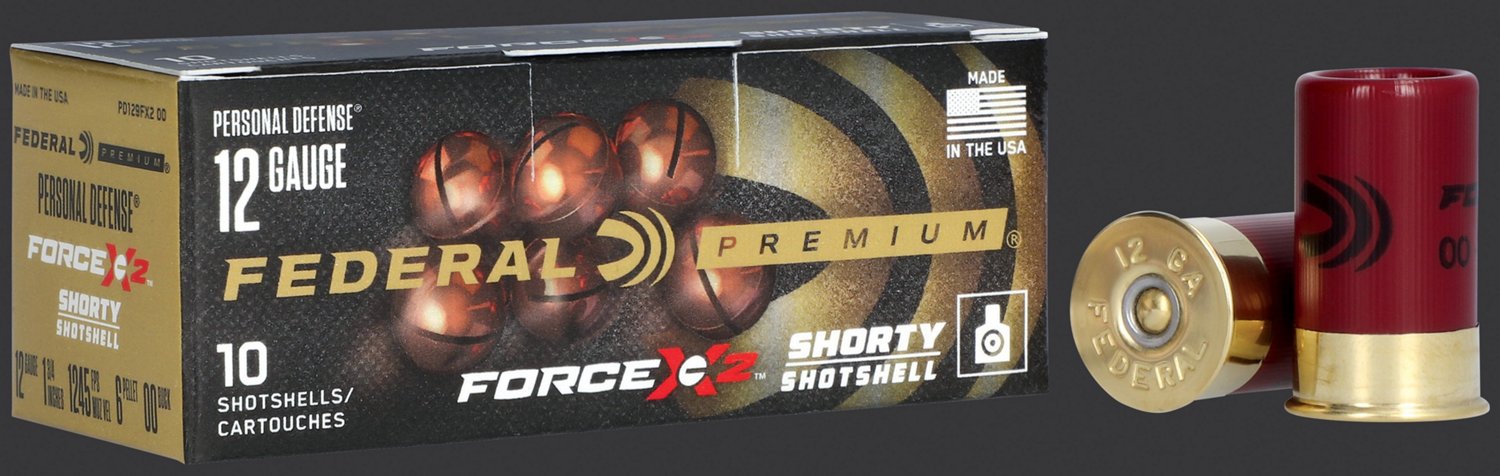 Federal Premium Force X2 Personal Defense 12 Gauge Shotshells 10 Rounds Academy