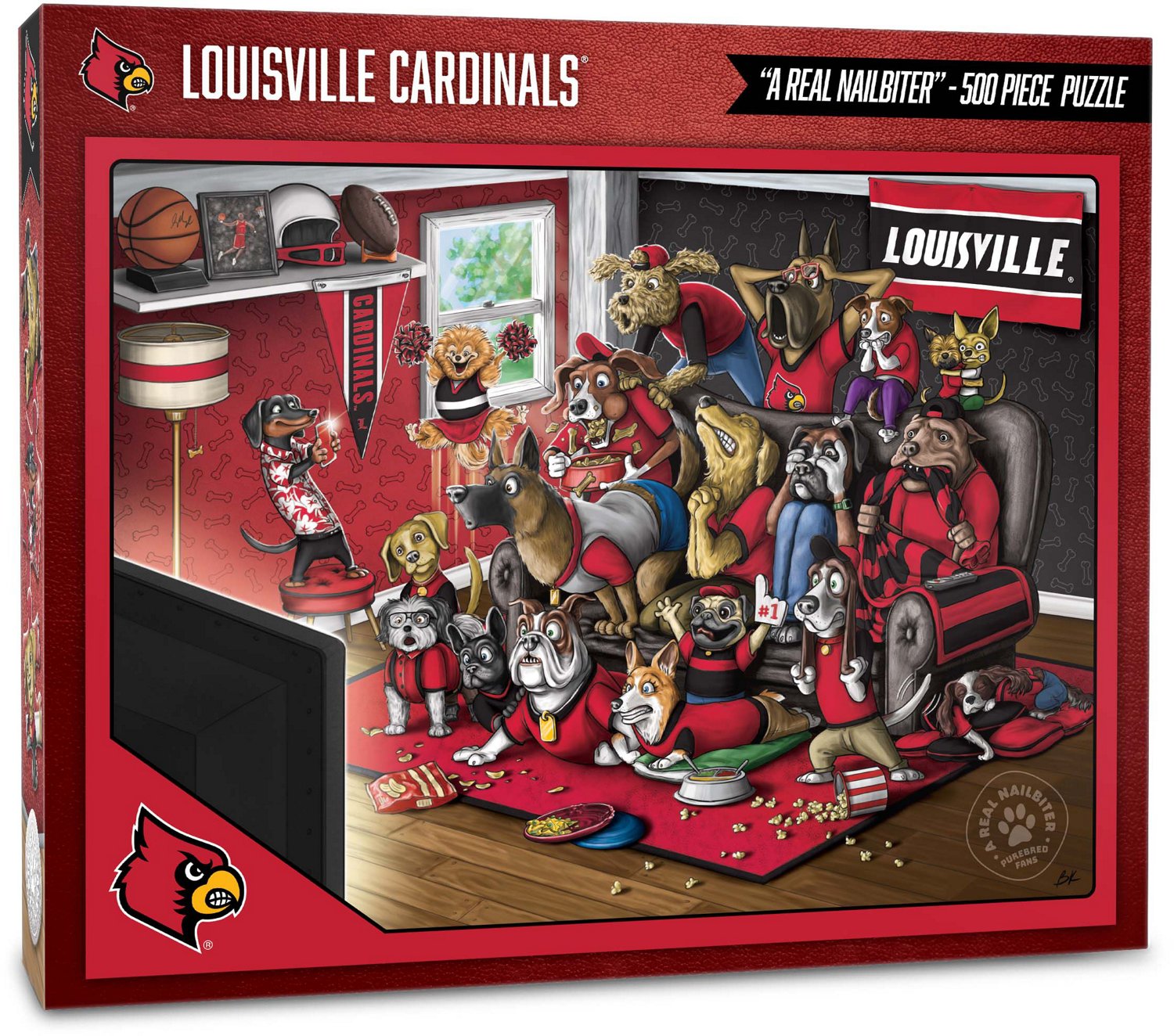 YouTheFan University of Louisville Purebred Fans 500 Piece Puzzle