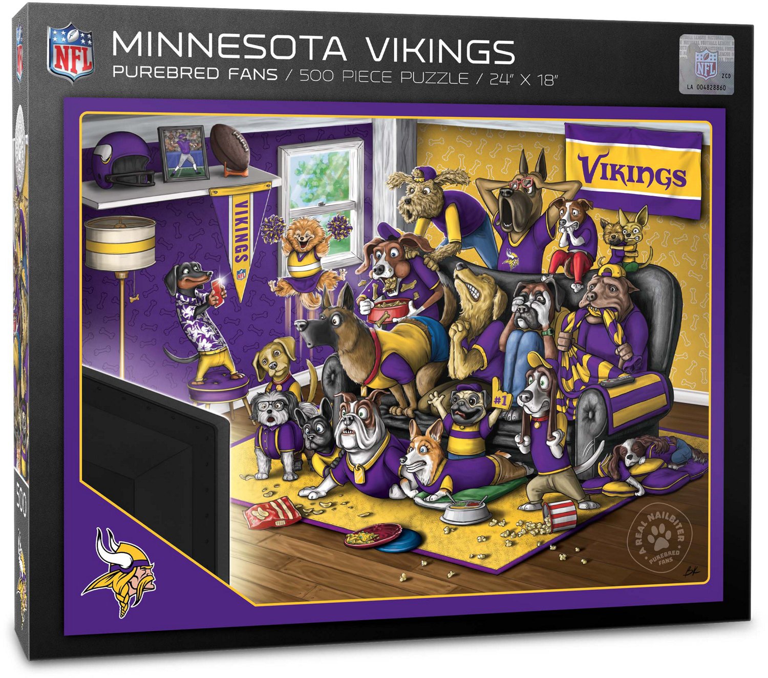 Franklin Minnesota Vikings Youth NFL Football Receiver Gloves