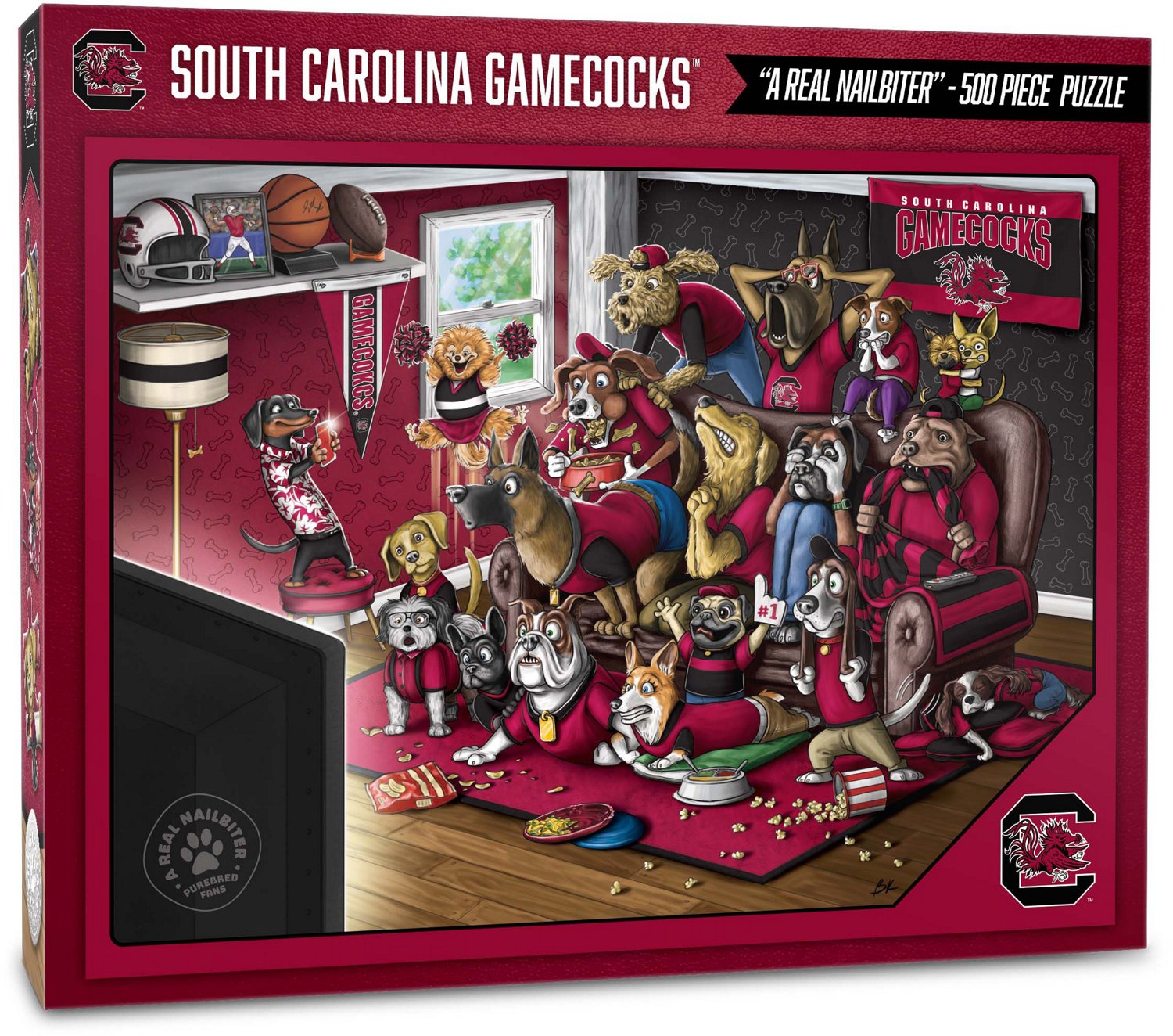 YouTheFan University of South Carolina Purebred Fans 500 Piece Puzzle