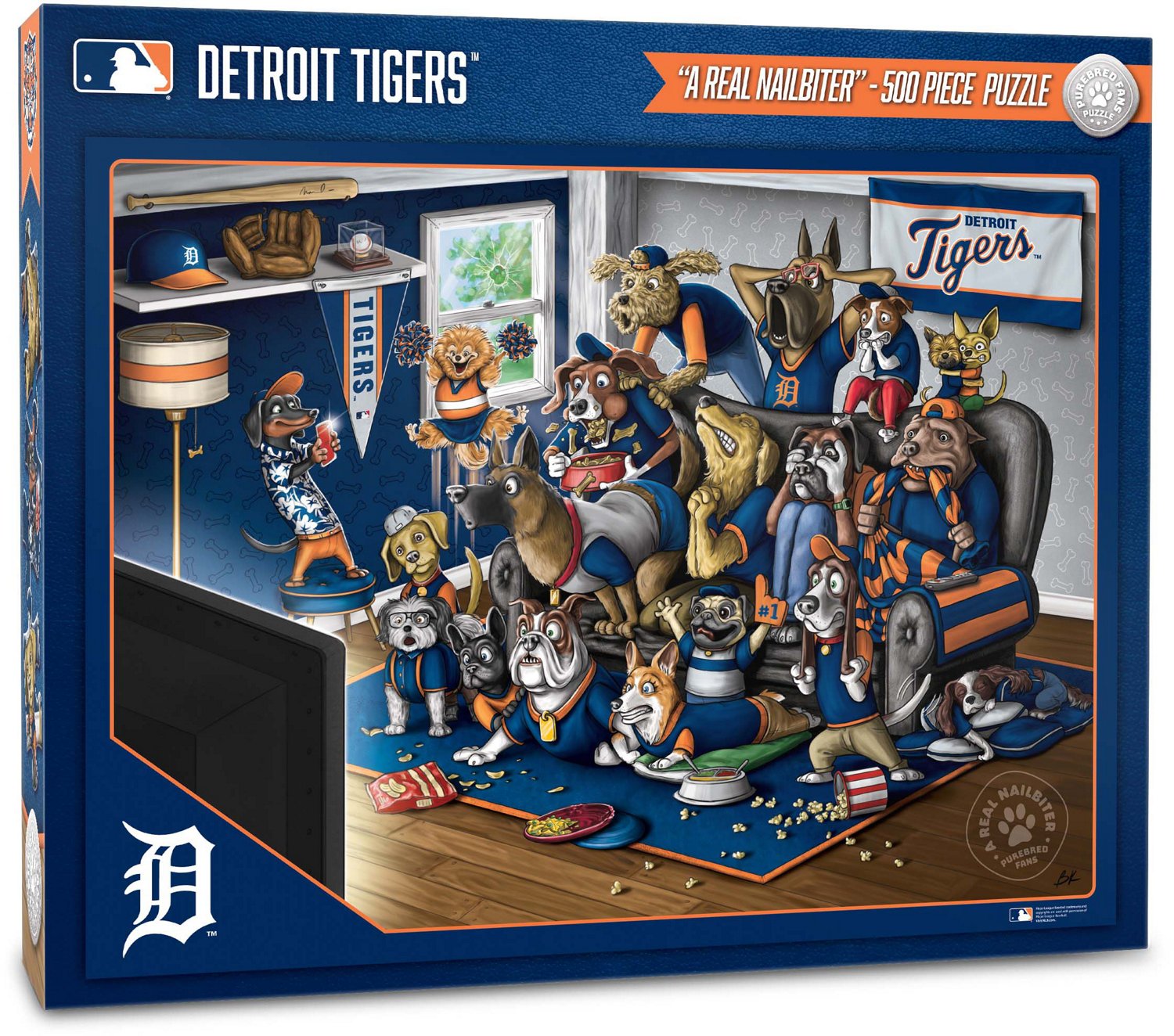 YouTheFan Detroit Tigers Purebred Fans 500 Piece Puzzle