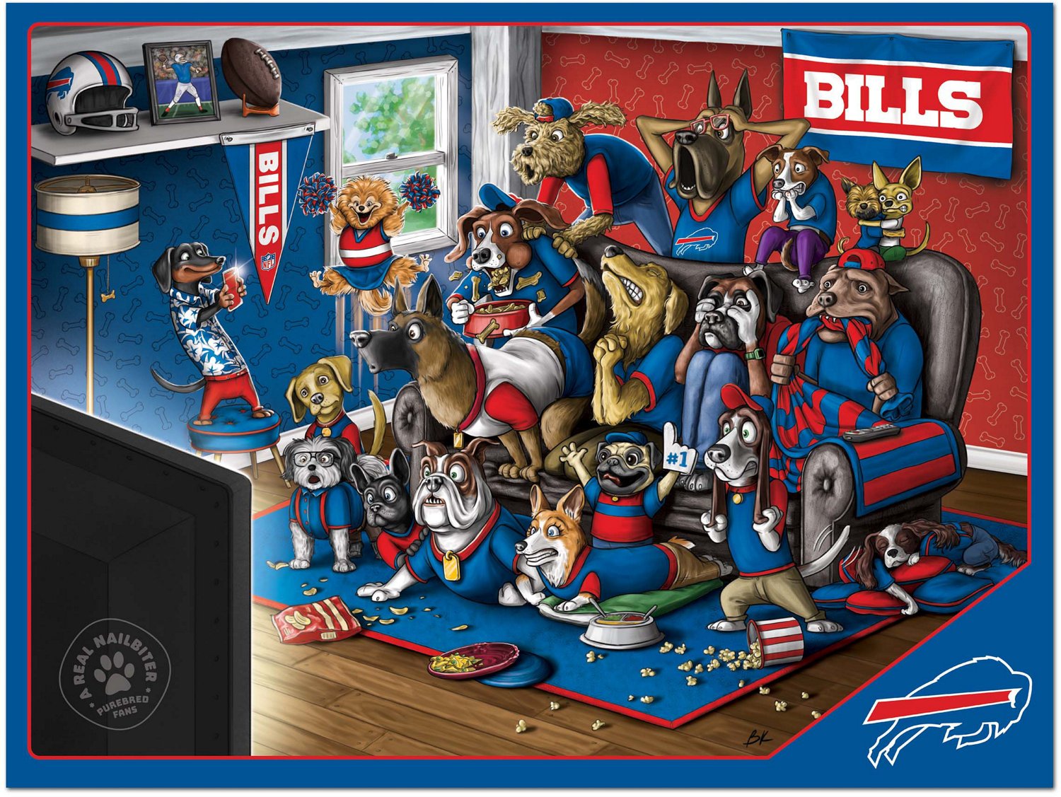 YouTheFan Buffalo Bills Purebred Fans 500 Piece Puzzle  - view number 2