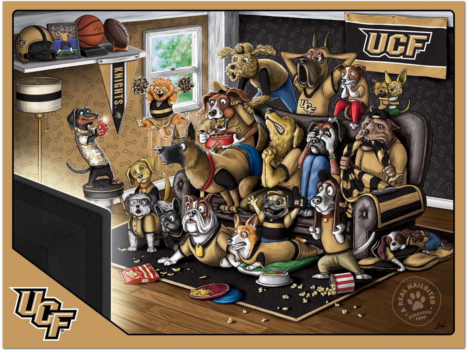 YouTheFan University of Central Florida Purebred Fans 500 Piece Puzzle  - view number 2