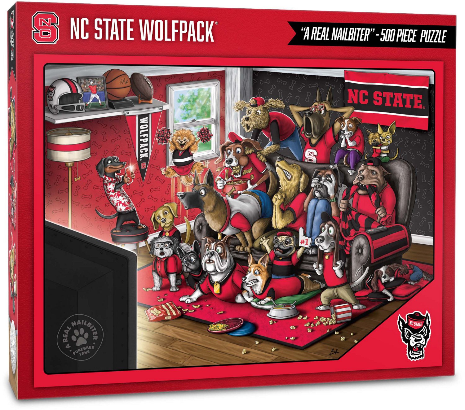YouTheFan North Carolina State University Purebred Fans 500 Piece Puzzle