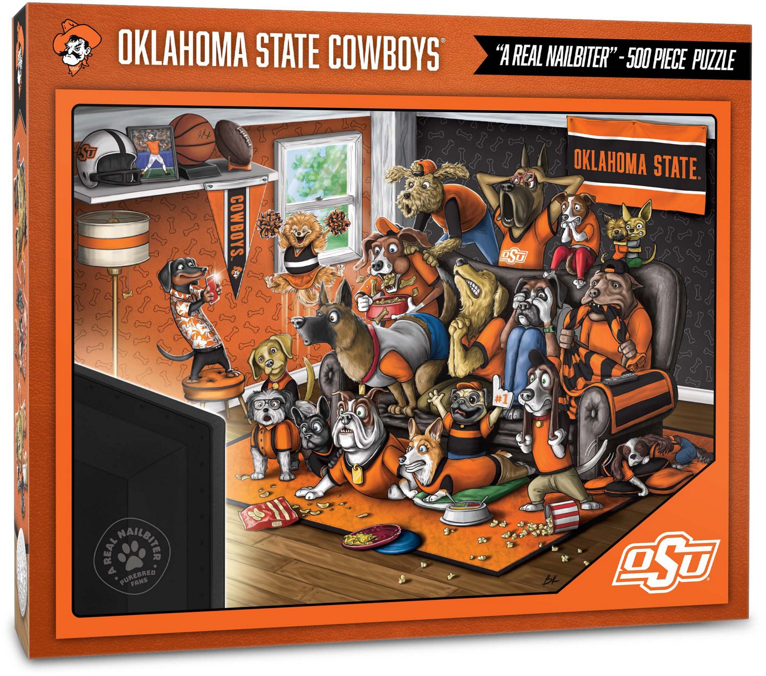 YouTheFan Oklahoma State University Purebred Fans 500 Piece Puzzle