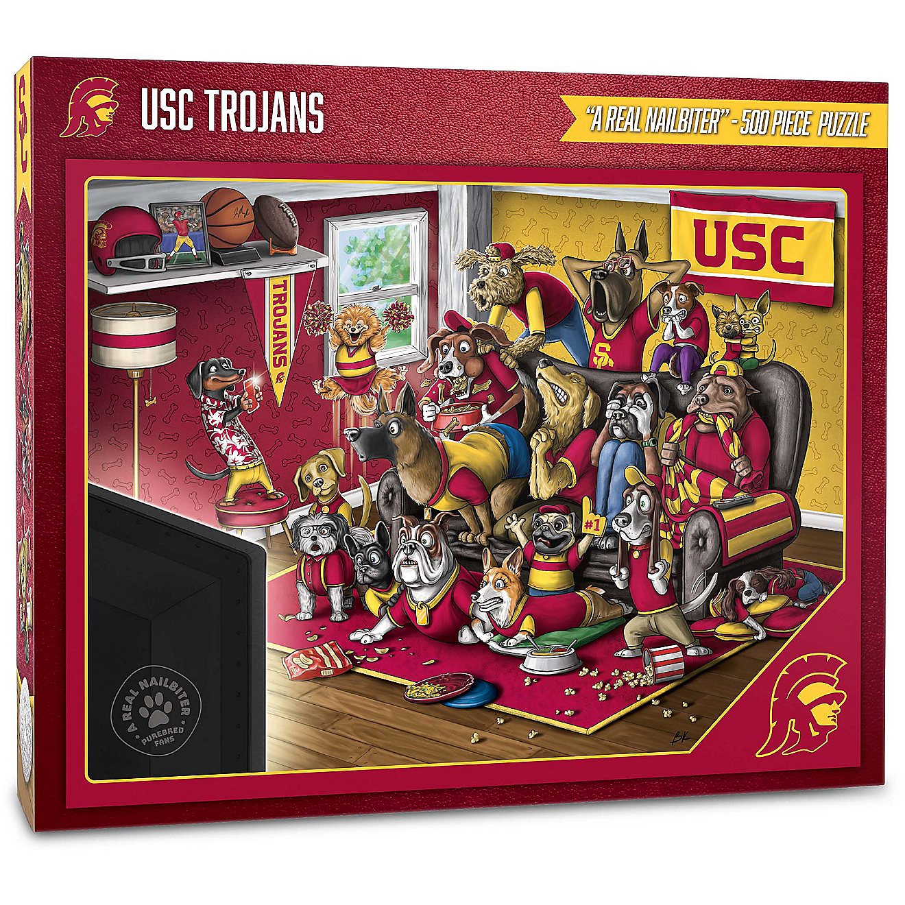 YouTheFan University of Southern California Purebred Fans 500 Piece Puzzle                                                       - view number 1