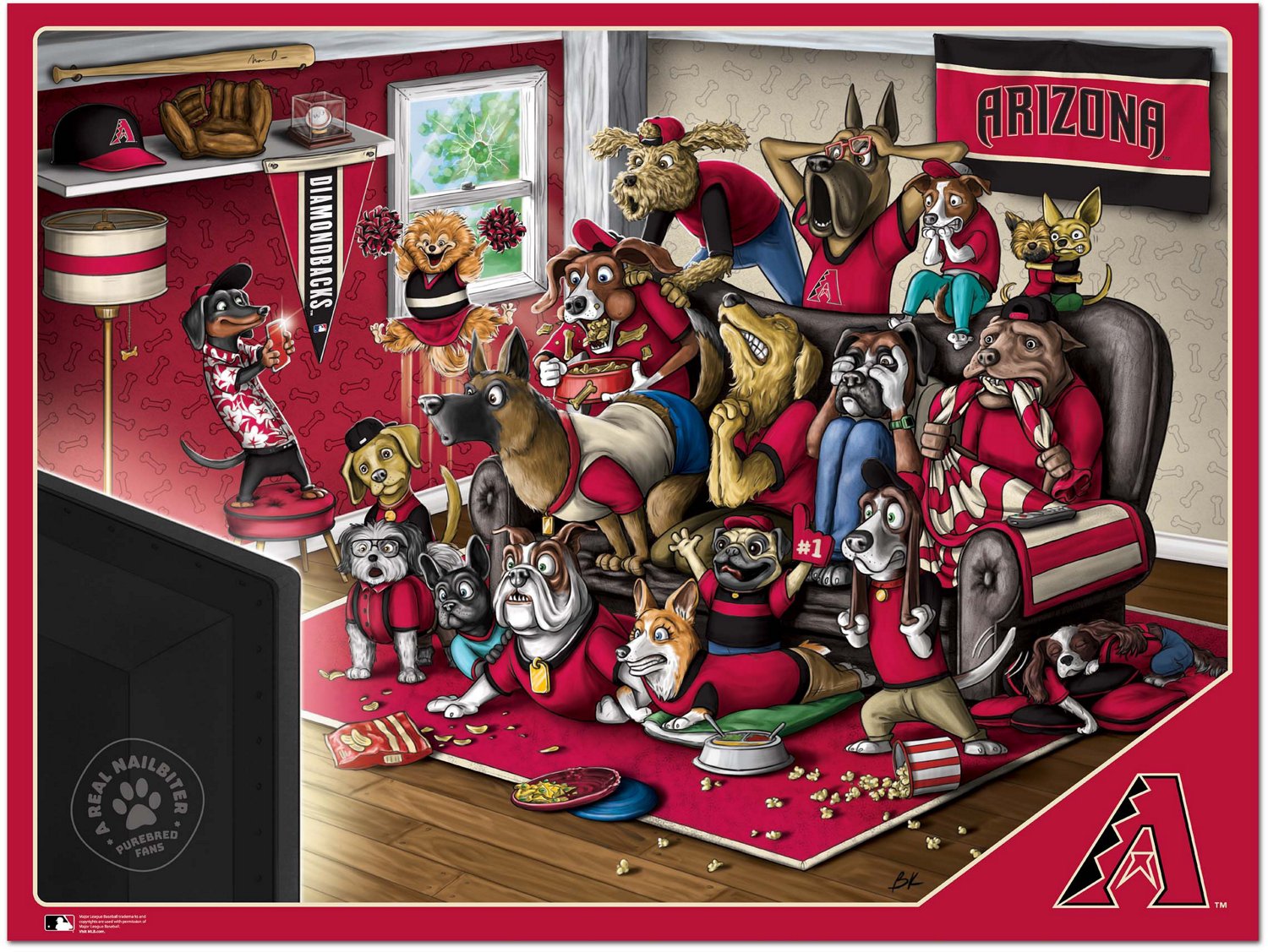 YouTheFan Arizona Diamondbacks Purebred Fans 500 Piece Puzzle  - view number 2
