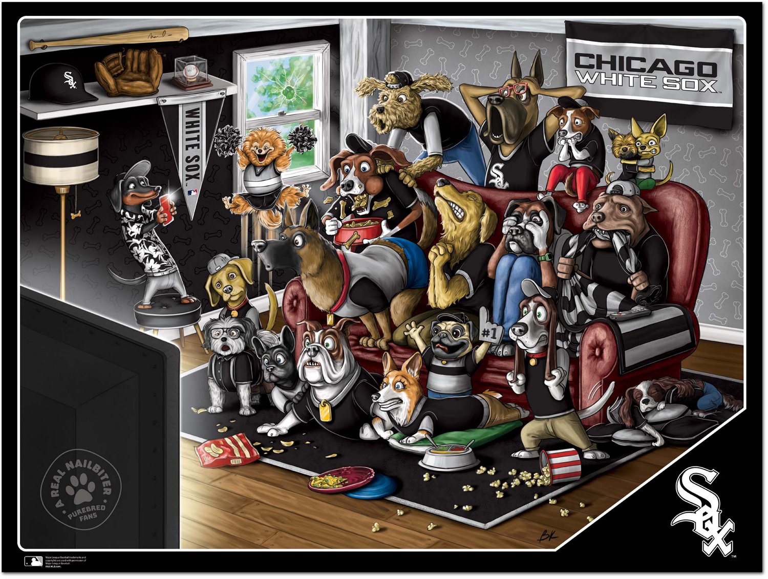 YouTheFan Chicago White Sox Purebred Fans 500 Piece Puzzle  - view number 2