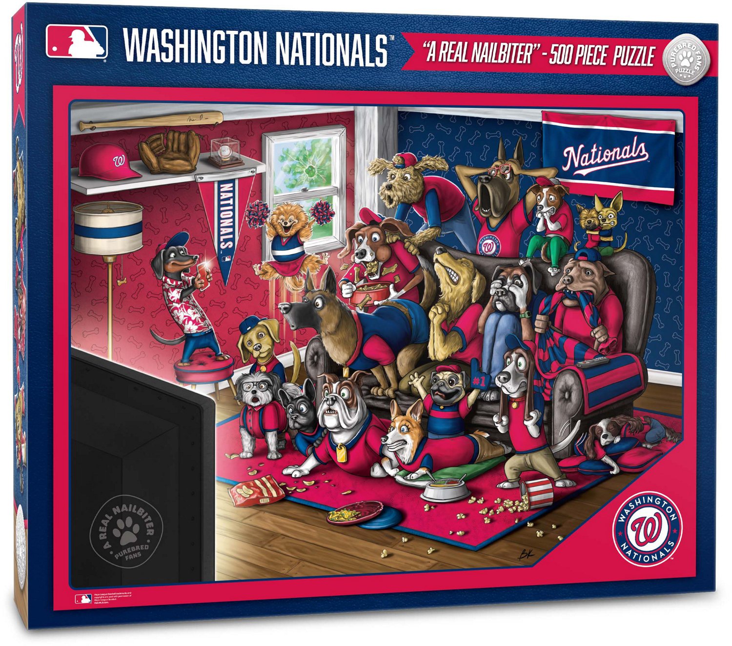 YouTheFan Washington Nationals Purebred Fans 500 Piece Puzzle