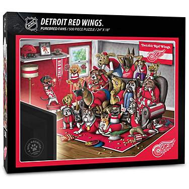 YouTheFan Detroit Red Wings Purebred Fans 500 Piece Puzzle                                                                      