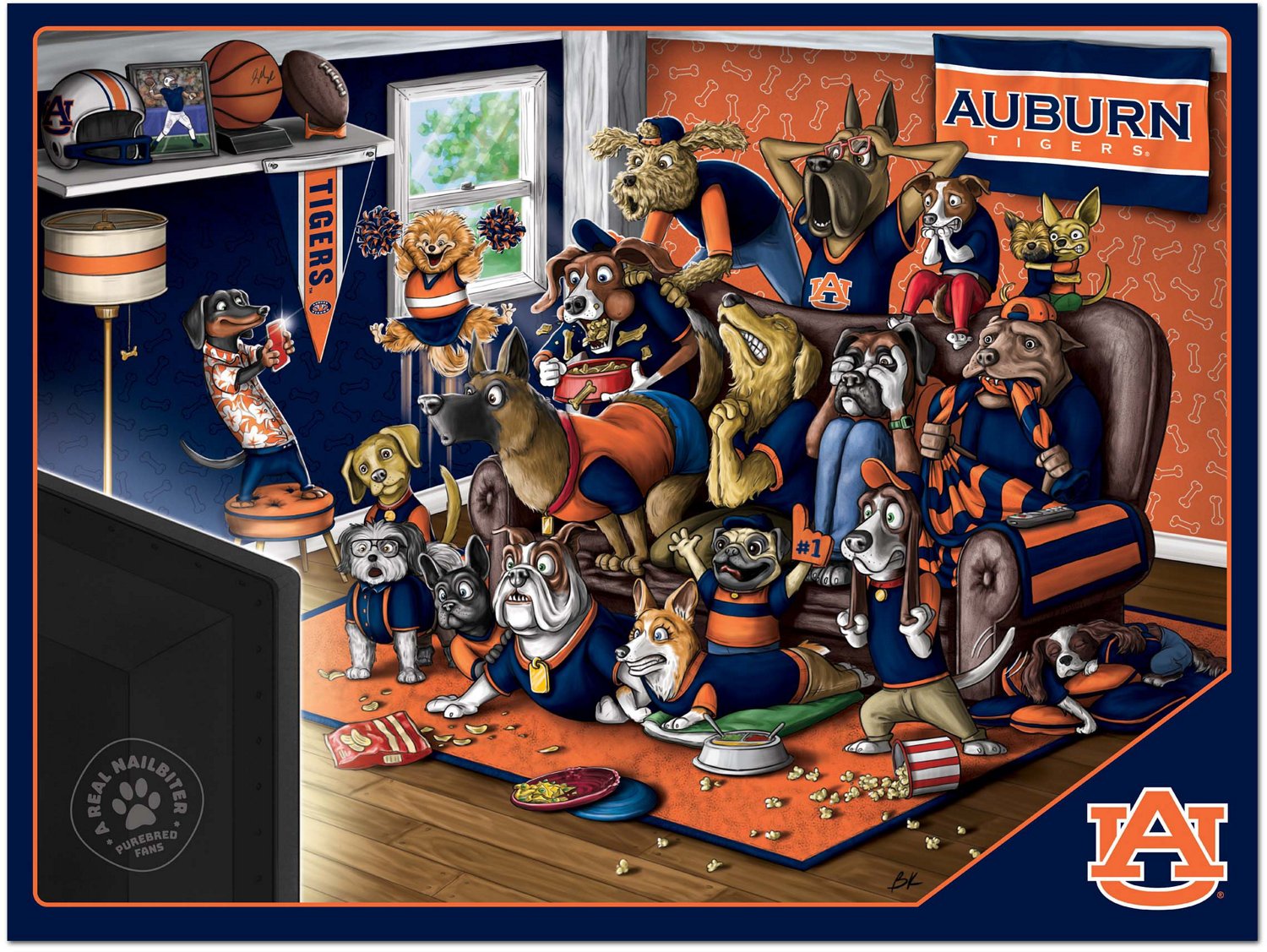 YouTheFan Auburn University Purebred Fans 500 Piece Puzzle  - view number 2