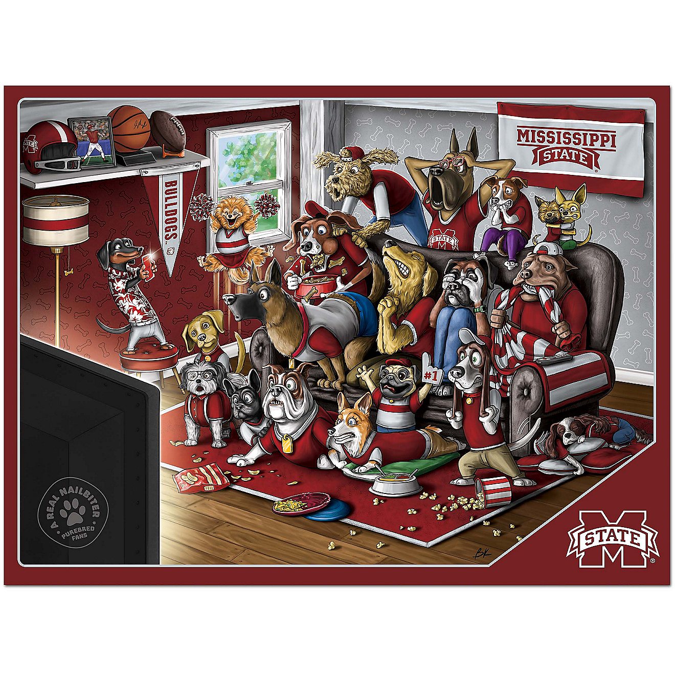 YouTheFan Mississippi State University Purebred Fans 500 Piece Puzzle                                                            - view number 2