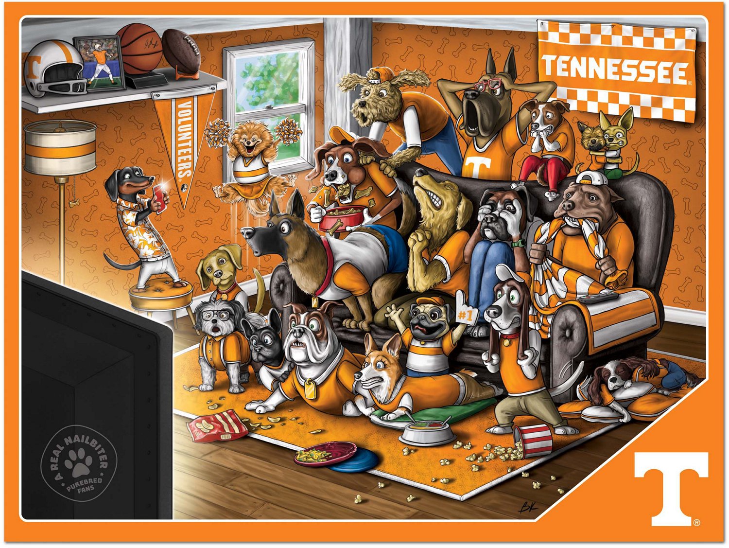 YouTheFan University of Tennessee Purebred Fans 500 Piece Puzzle