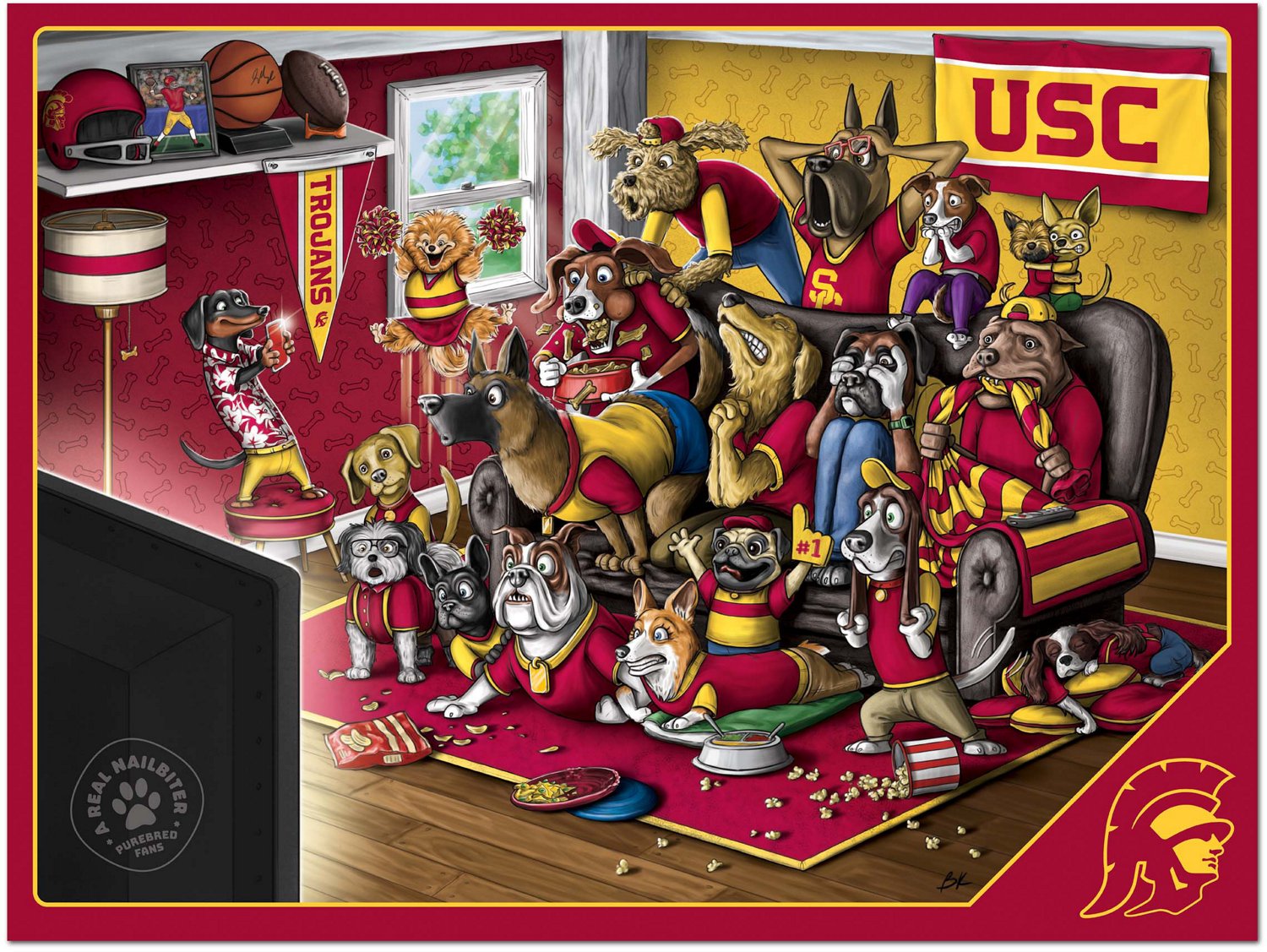 YouTheFan University of Southern California Purebred Fans 500 Piece Puzzle  - view number 2