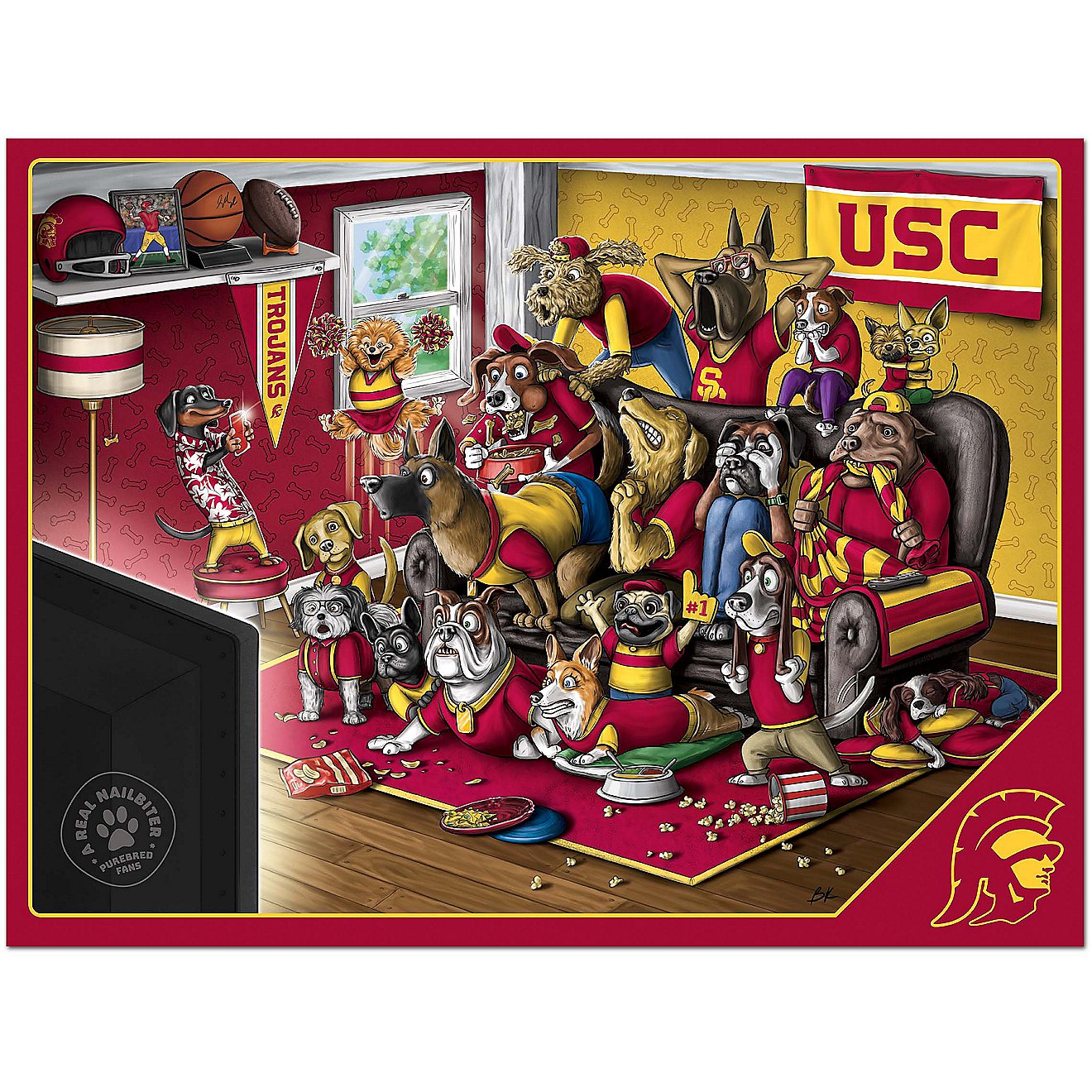YouTheFan University of Southern California Purebred Fans 500 Piece Puzzle                                                       - view number 2