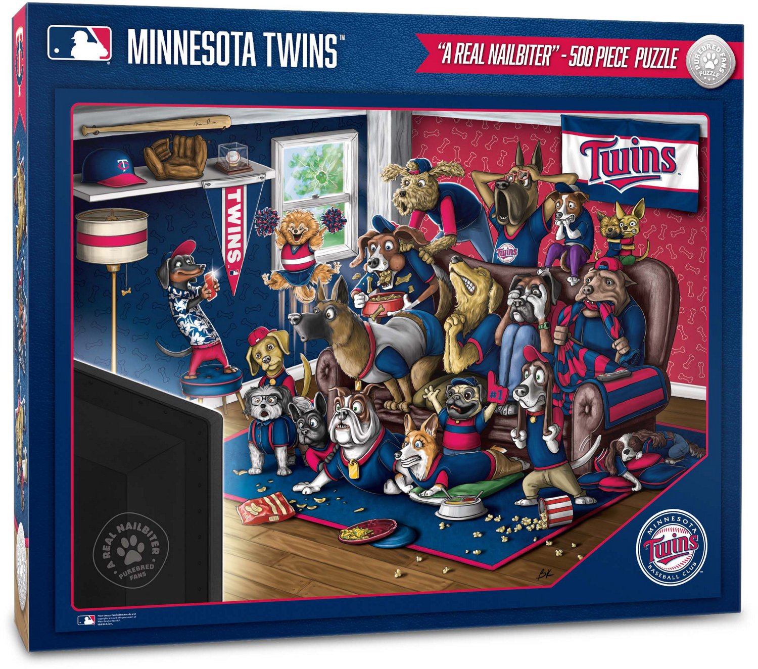 YouTheFan Minnesota Twins Purebred Fans 500 Piece Puzzle