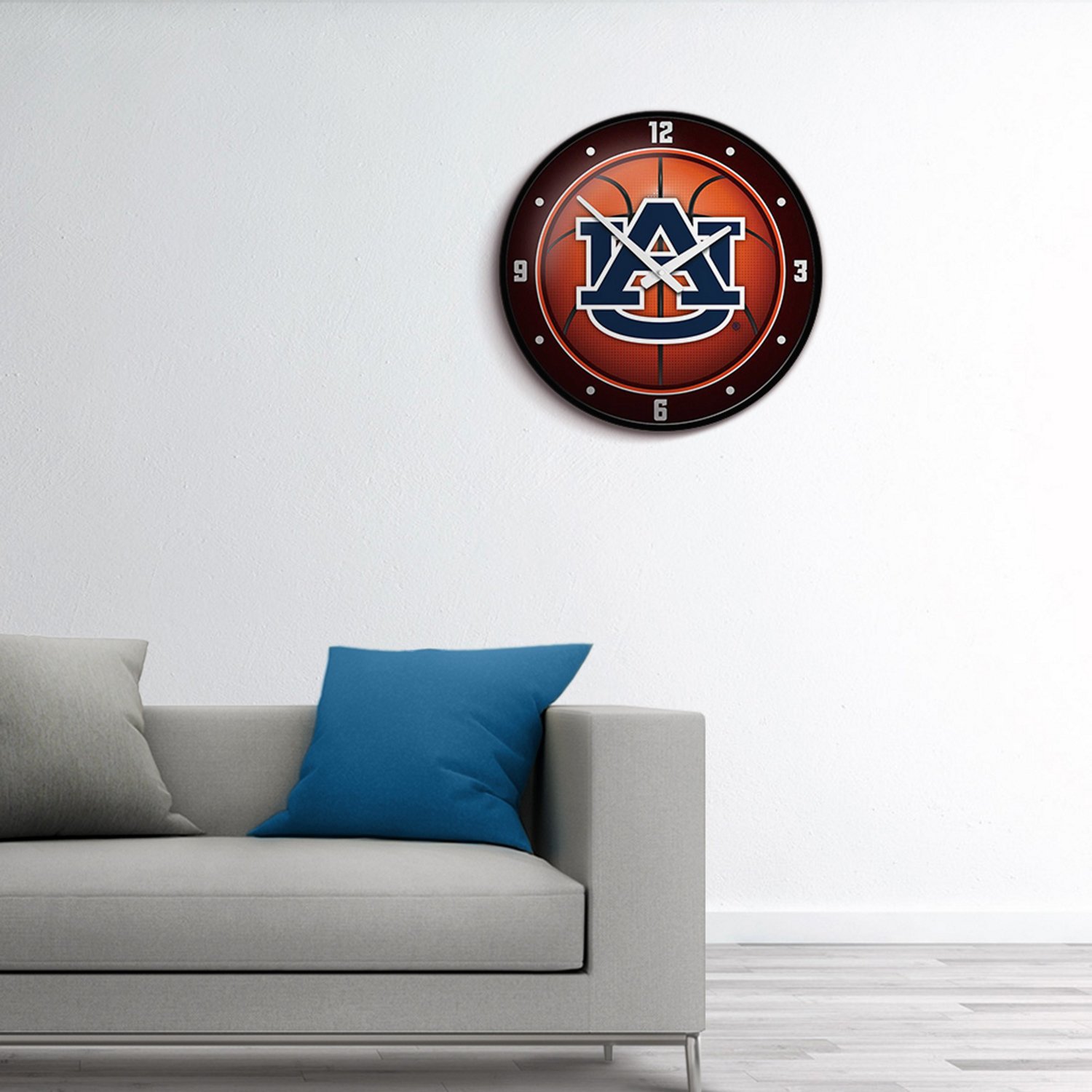 The Fan-Brand Auburn University: Basketball Modern Disc Clock  - view number 3