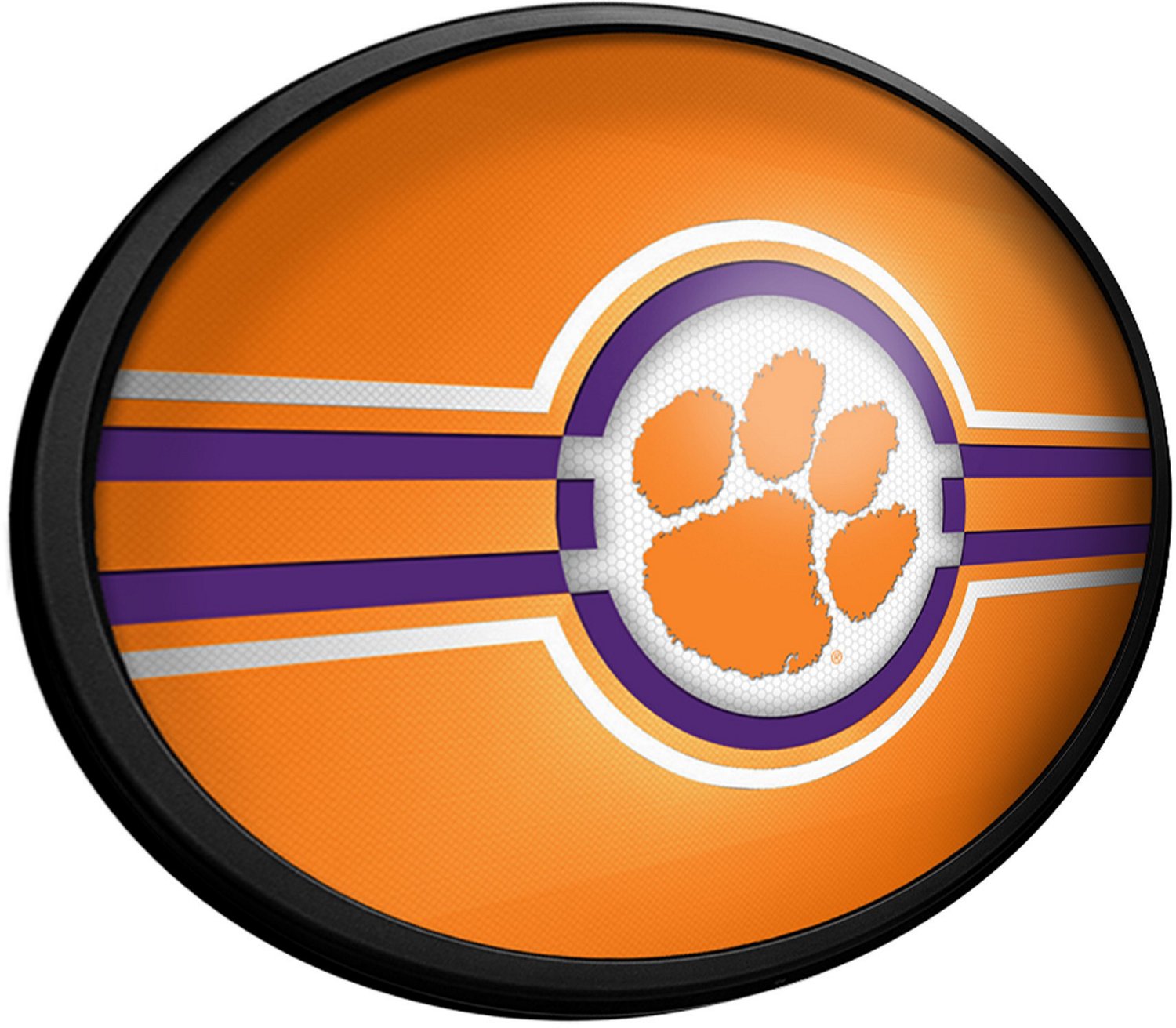 The Fan-Brand Clemson University Oval Slimline Lighted Sign - view number 2