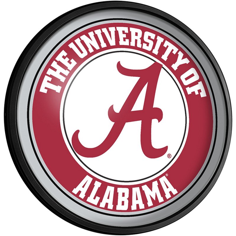 The Fan-Brand University of Alabama Round Slimline Lighted Sign - NCAA Novelty at Academy Sports