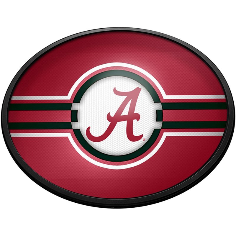 The FanBrand University of Alabama Oval Slimline Lighted Sign