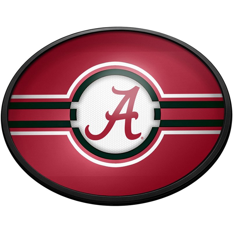 The Fan-Brand University of Alabama Oval Slimline Lighted Sign Red - NCAA Novelty at Academy Sports