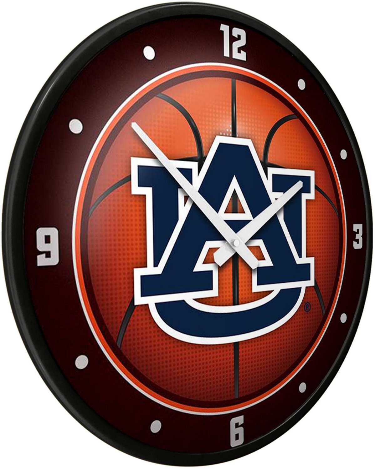 The Fan-Brand Auburn University: Basketball Modern Disc Clock  - view number 2