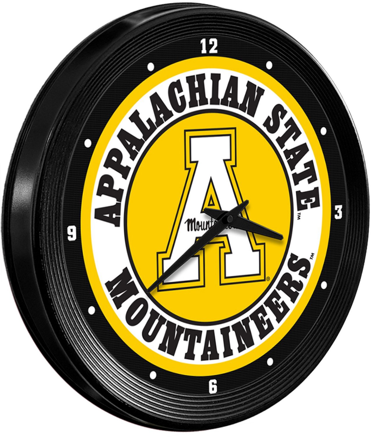 The Fan-Brand Appalachian State University Ribbed Wall Clock Sign - view number 2
