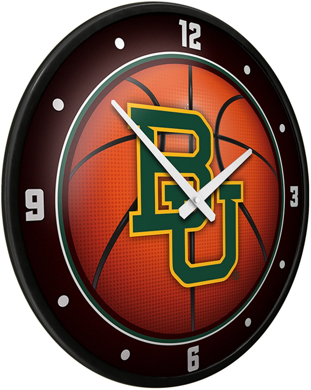 The Fan-Brand Baylor University: Basketball Modern Disc Clock  - view number 2