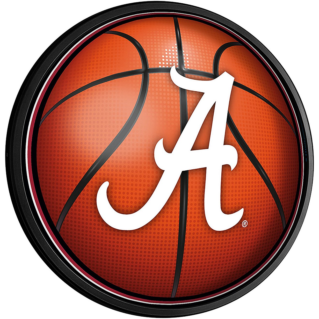 The Fan-Brand University of Alabama Basketball Round Slimline Lighted Sign                                                       - view number 1