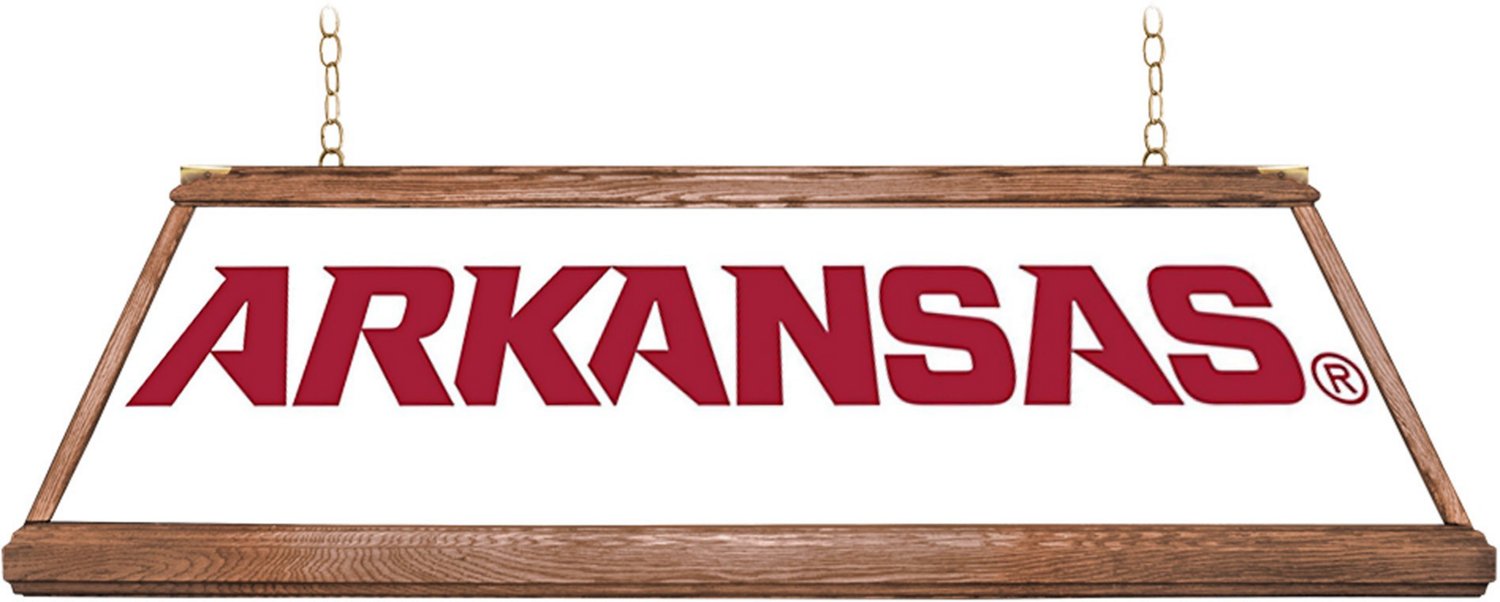The Fan-Brand University of Arkansas Premium Wood Pool Table Light - view number 2