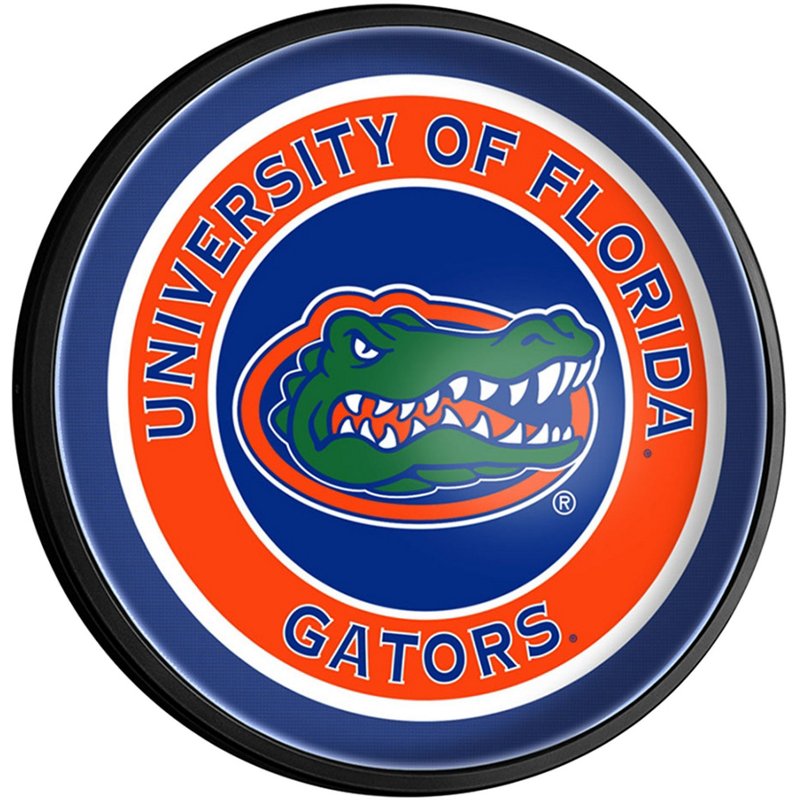 The Fan-Brand University of Florida Round Slimline Lighted Sign Blue - NCAA Novelty at Academy Sports