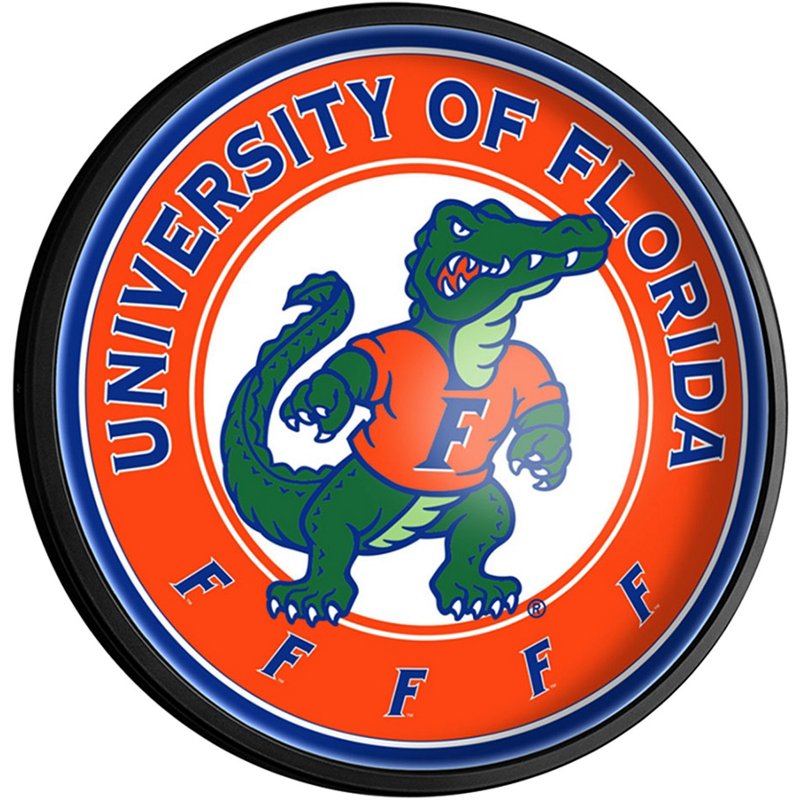 The Fan-Brand University of Florida Round Slimline Lighted Sign Orange - NCAA Novelty at Academy Sports