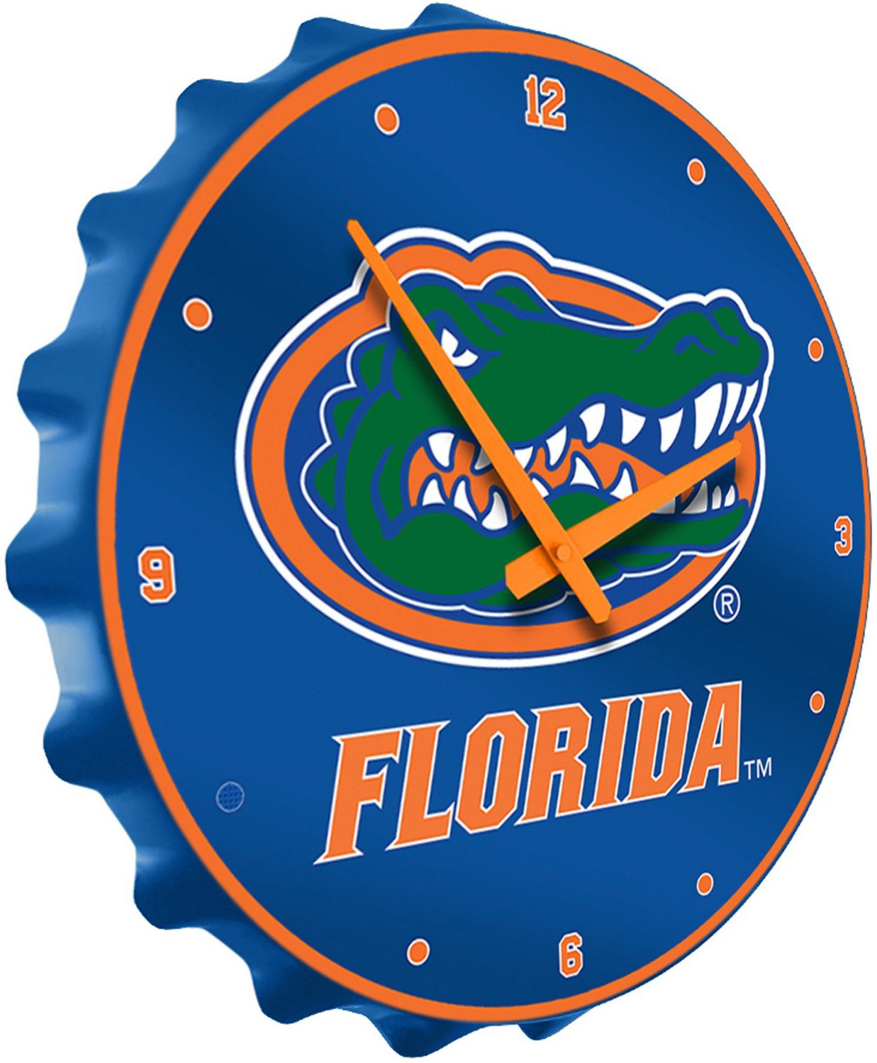 The Fan-Brand University of Florida Bottle Cap Clock  - view number 2