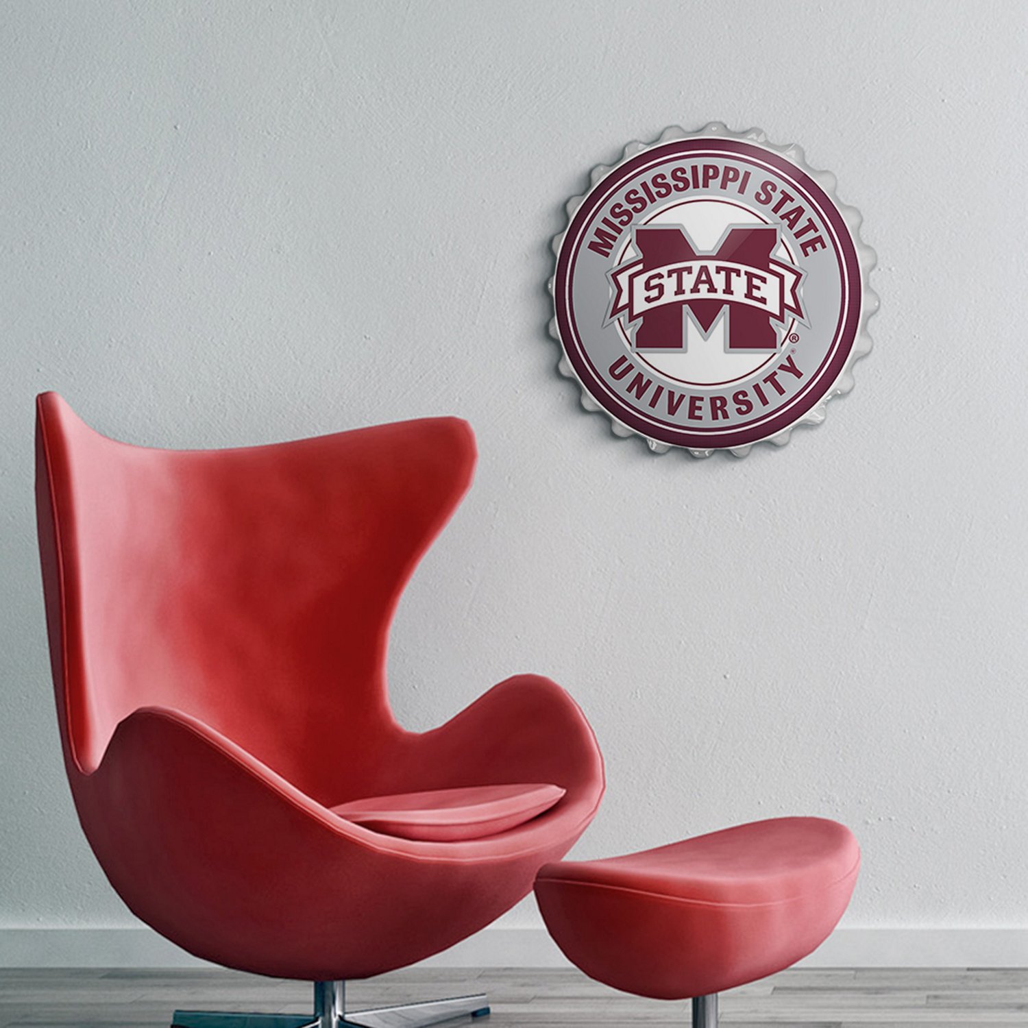 The Fan-Brand Mississippi State University Bottle Cap Sign - view number 3