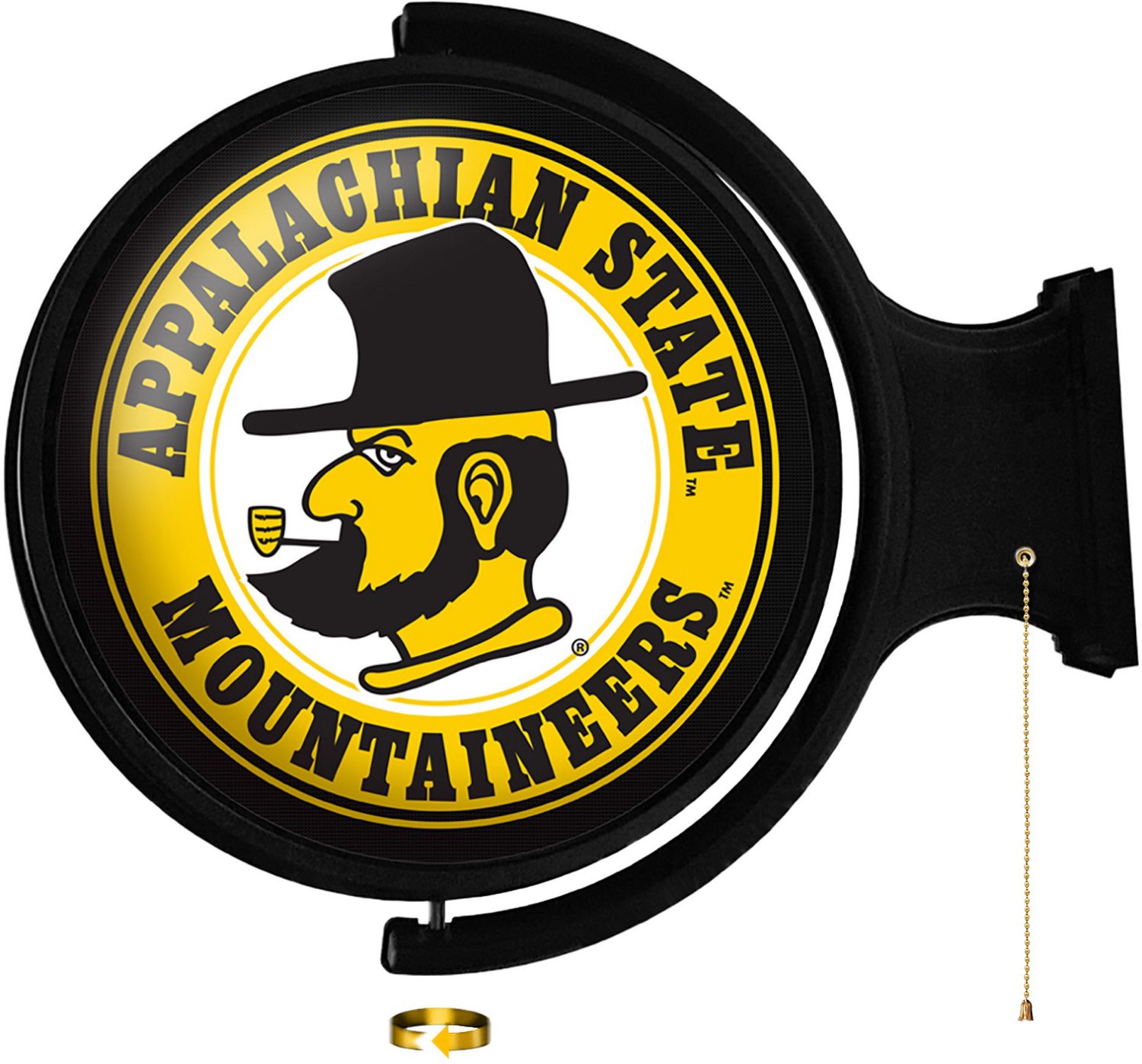 The Fan-Brand Appalachian State University Yosef Round Rotating Lighted Sign  - view number 1