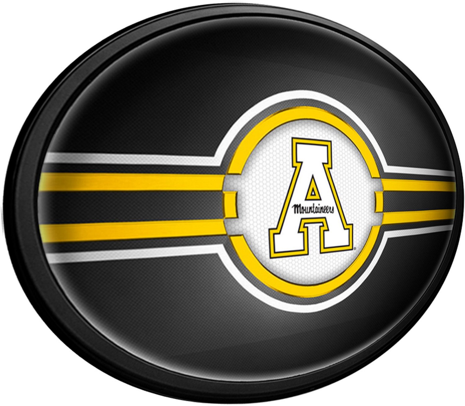 The Fan-Brand Appalachian State University Original Round Oval Slimline Lighted Wall Sign - view number 2