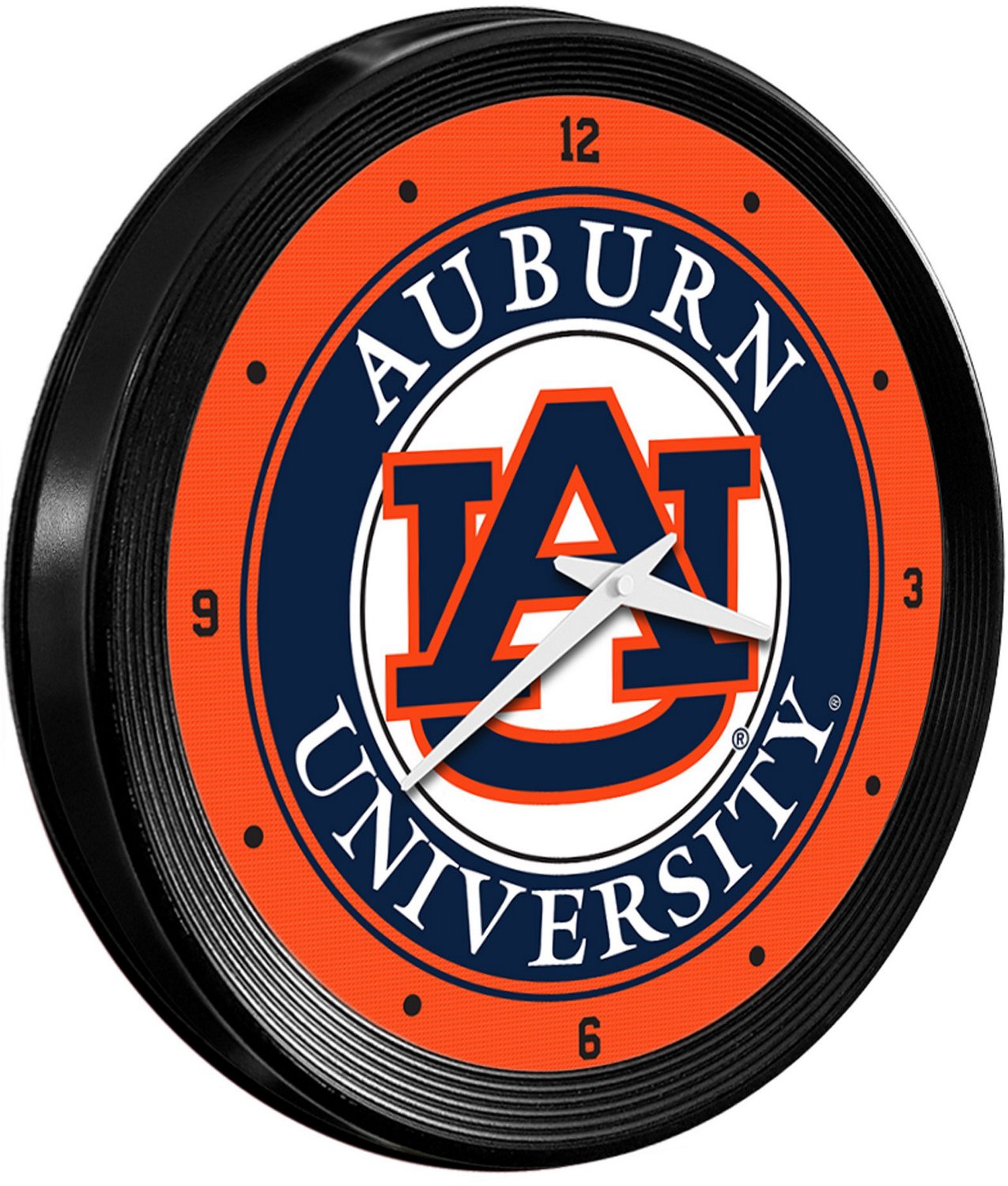 The Fan-Brand University of Auburn Ribbed Wall Clock - view number 2
