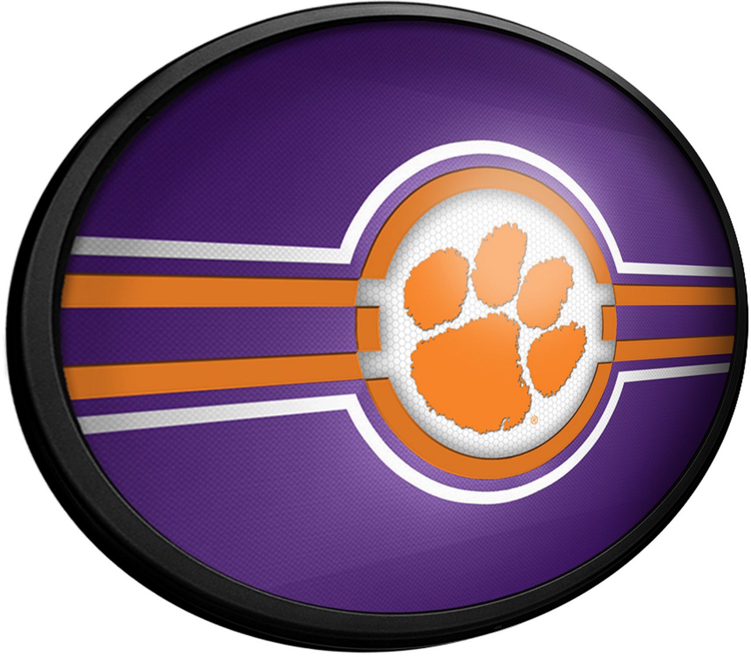 The Fan-Brand Clemson University Oval Slimline Lighted Sign - view number 2