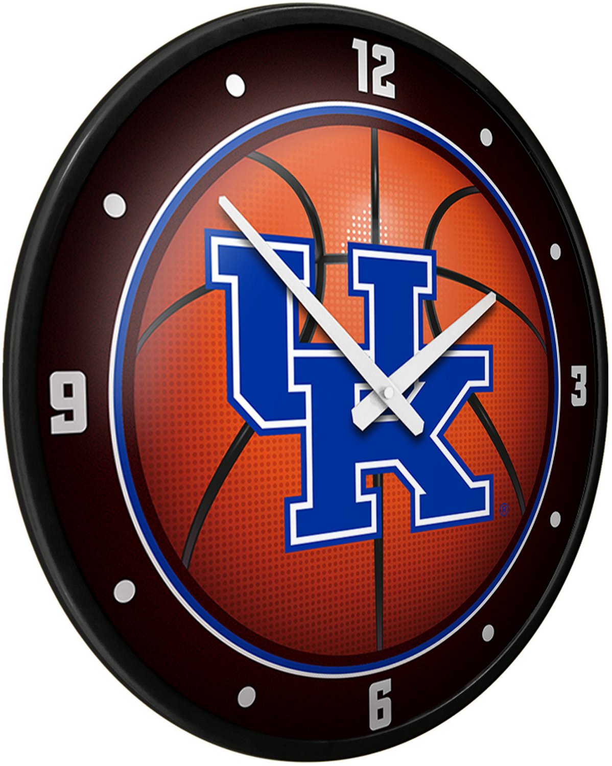The Fan-Brand University of Kentucky Basketball Modern Disc Clock  - view number 2
