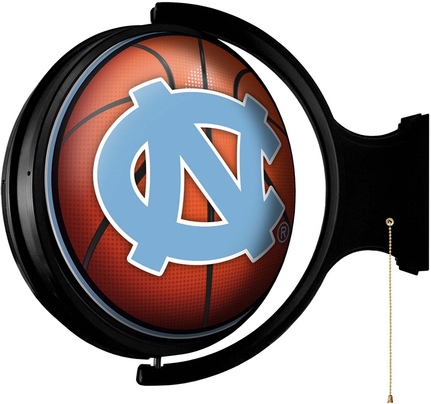 The Fan-Brand University of North Carolina Basketball Round Rotating Lighted Sign  - view number 2