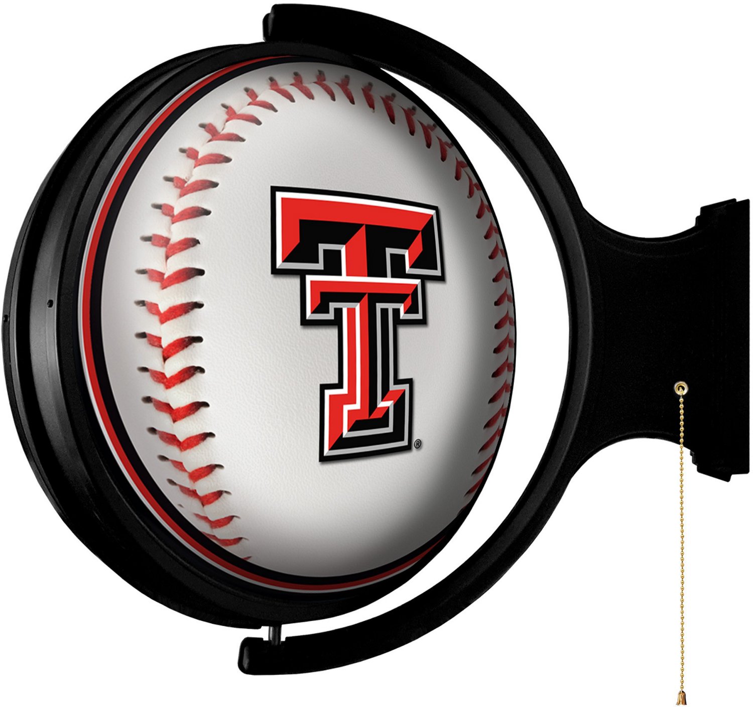 The Fan-Brand Texas Tech University Baseball Round Rotating Lighted Sign  - view number 2