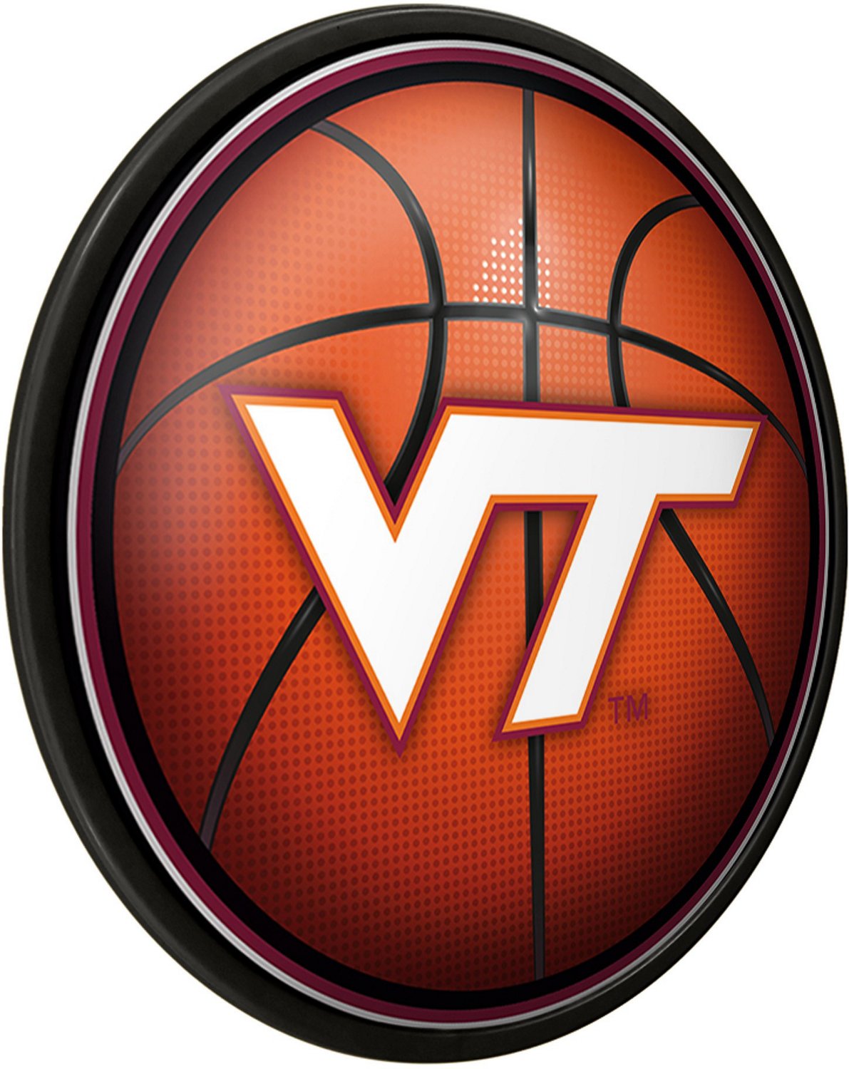 The Fan-Brand Virginia Tech University Basketball Modern Disc Sign - view number 2