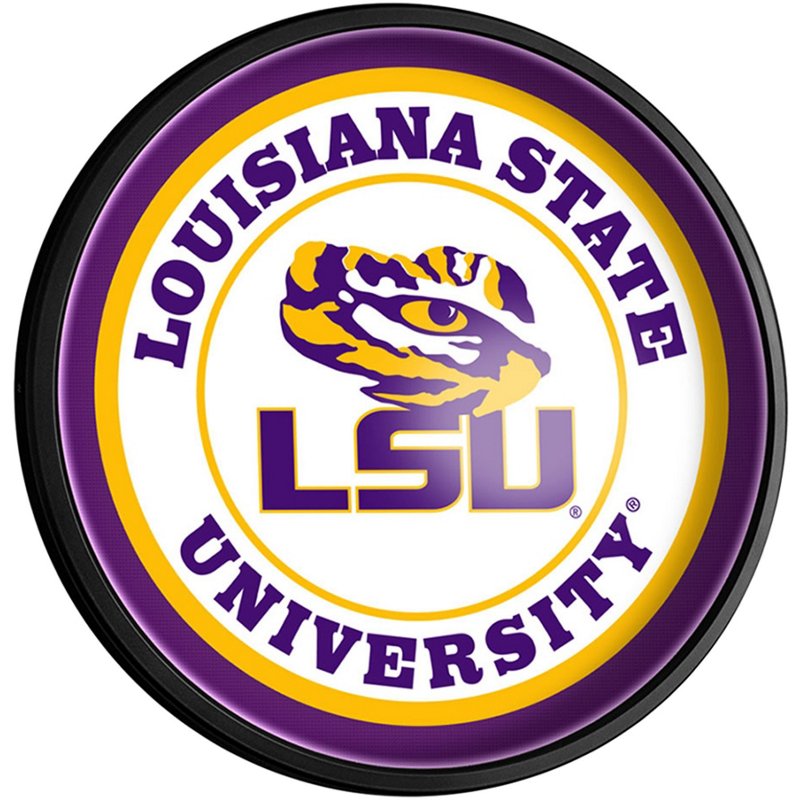 The Fan-Brand Louisiana State University Round Slimline Lighted Sign - NCAA Novelty at Academy Sports